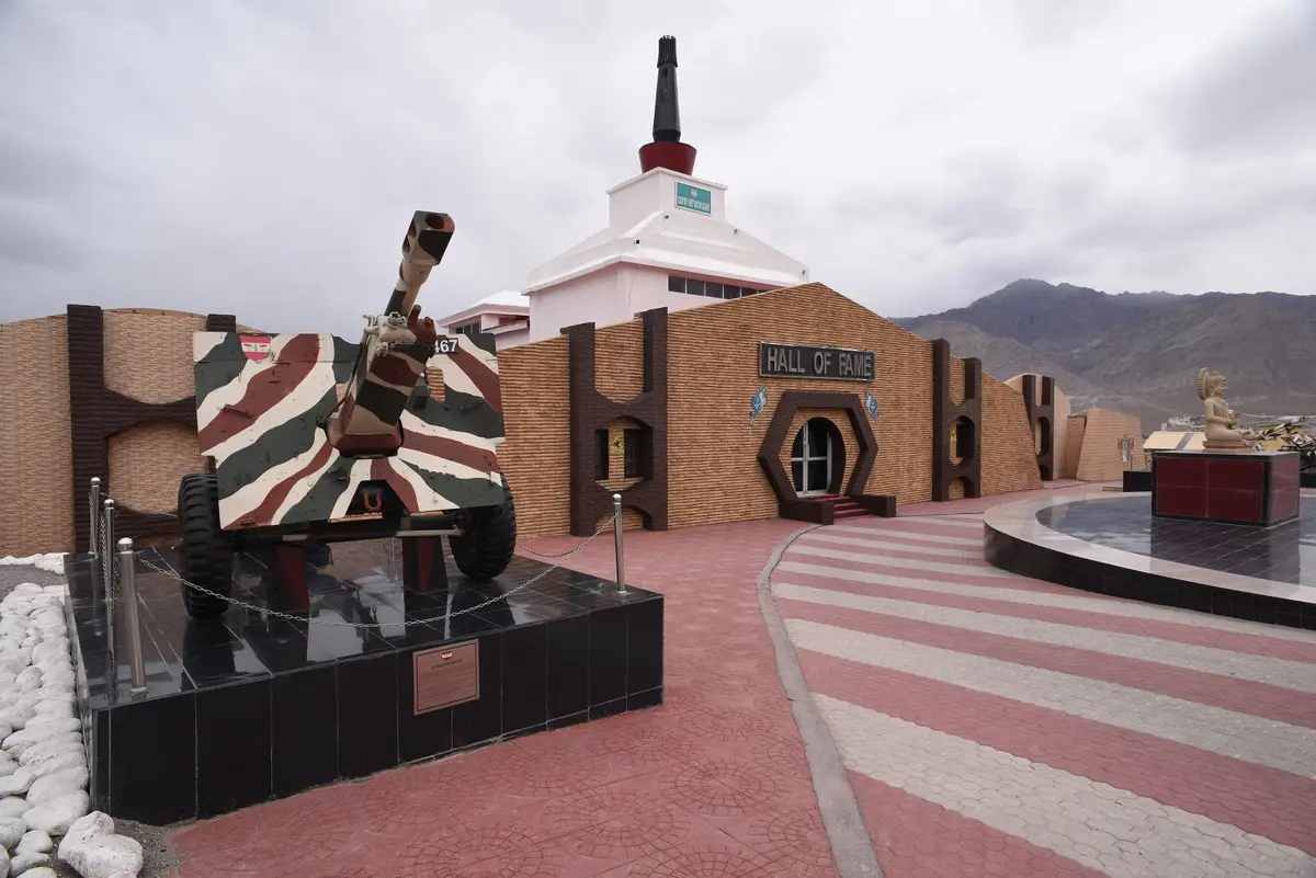 The entrance to the Hall of Fame museum near Leh